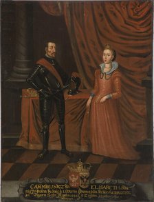 Casimir IV (1427-1492), King of Poland, and his consort Elizabeth (1437-1505),  c15th century. Creator: Anon.