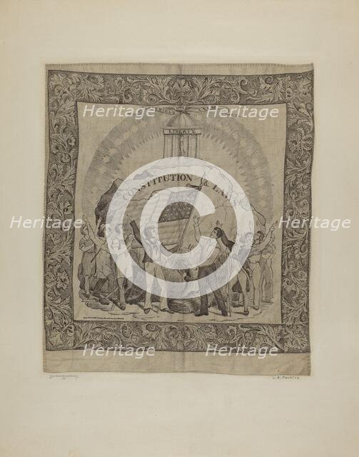 Printed Textile (Historical), c. 1941. Creator: Arlene Perkins.