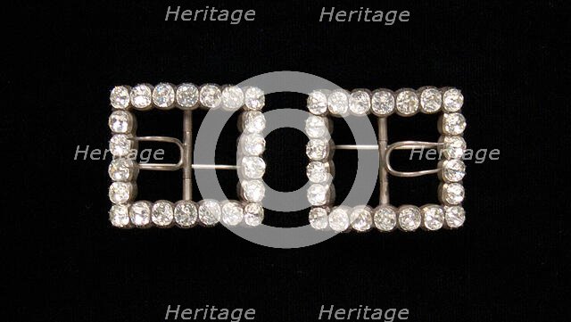 Shoe buckles, possibly French, first quarter 19th century. Creator: Unknown.