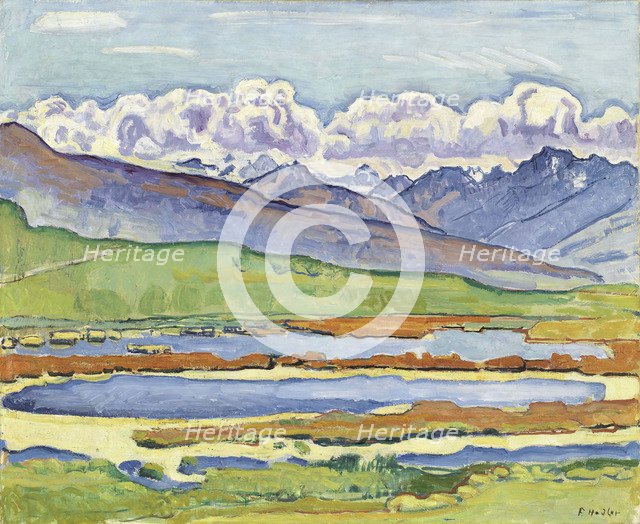 Landscape at Montana. Artist: Hodler, Ferdinand (1853-1918)