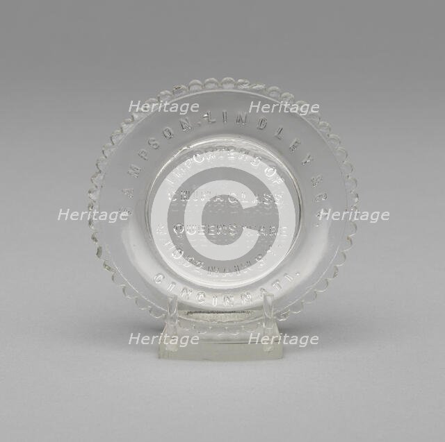 Cup plate, 1848/49. Creator: Sampson, Lindley & Co.