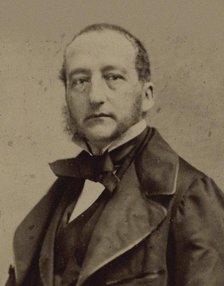 Portrait of the pianist and composer Sigismund Thalberg (1812-1871) , ca 1860. Creator: Photo studio Nadar.