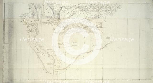 Map of the Southern Part of South Africa, after 1786. Creators: Robert Jacob Gordon, Johannes Schumacher.