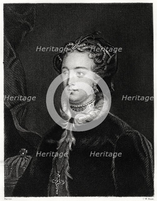 Mary Stuart, Queen of the Scots, (1860). Artist: T W Hunt