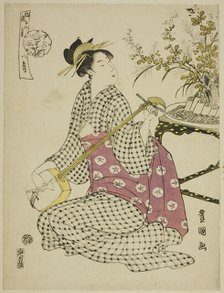 The Eighth Month (Hachi gatsu), from the series "Fashionable Twelve Months (Furyu..., c.1793. Creator: Utagawa Toyokuni I.