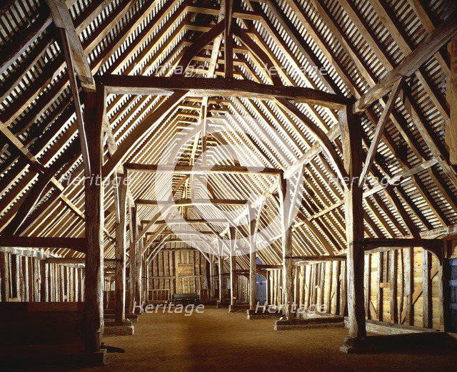 Interior of Prior's Hall Barn, Widdington, Essex, c2000s(?). Artist: Unknown.