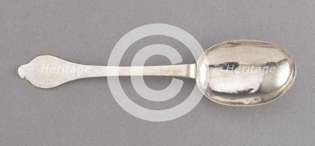 Tablespoon, 1700-1720. Creator: Jacob Boelen I (American, 1654-1729).