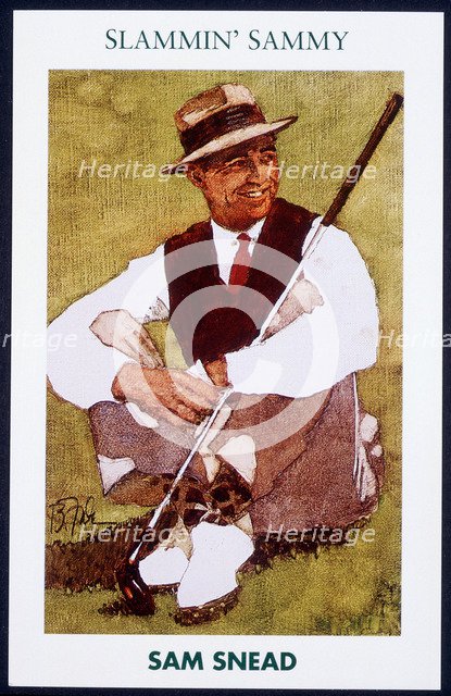 Sam Snead, American golfer (1912-2002), c1950s. Artist: Unknown