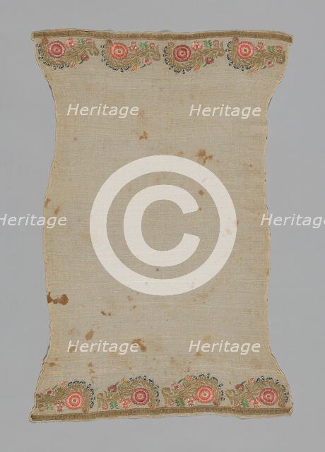 Towel or Napkin, Turkey, 19th century. Creator: Unknown.