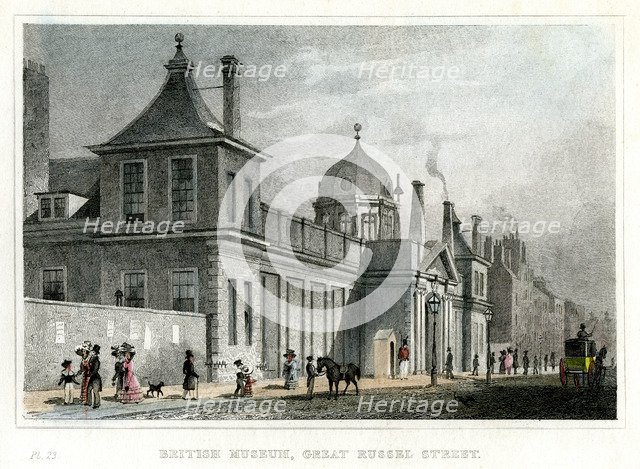 British Museum, Great Russell Street, London, 19th century. Artist: Unknown