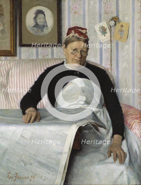 The Housekeeper, Brita Maria (Mussa) Banck, 1890. Creator: Eva Fredrika Bonnier.