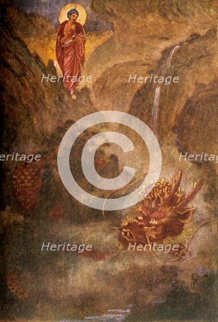 'Buddha and the Dragon', 1912. Creator: Evelyn Paul.