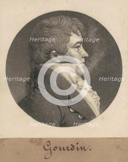 Unidentified Man, 1808-1809. Creator: Charles Balthazar Julien Févret de Saint-Mémin.