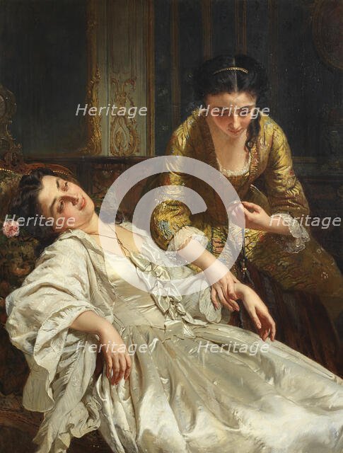 The Five Senses: Touch, c1865. Creator: Schlesinger, Henry Guillaume (1814-1893).