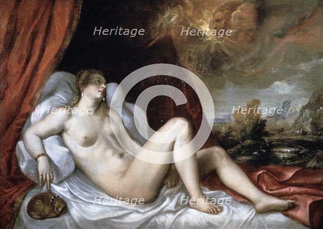 'Danae', 16th century. Artist: Titian