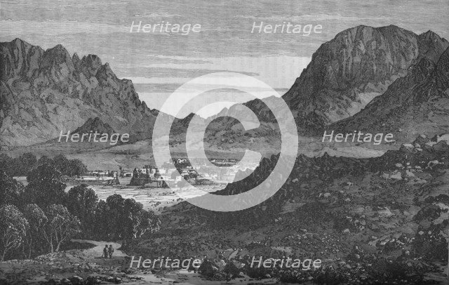 The Argandab Valley, Showing on the right the Hills of the Baba Wali Pass', c1880. Artist: Unknown.