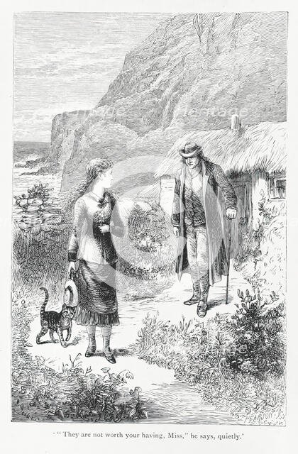 '"They are not worth your having, Miss", he says, quietly', 1879.  Creator: Pearson.