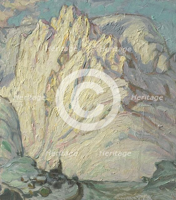 Snowy Mountains. Study from Lofoten, 1930. Creator: Anna Katarina Boberg.