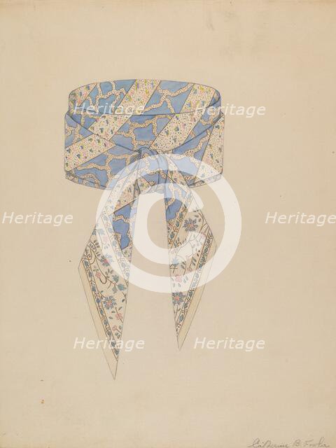 Cravat, c. 1937. Creator: Catherine Fowler.