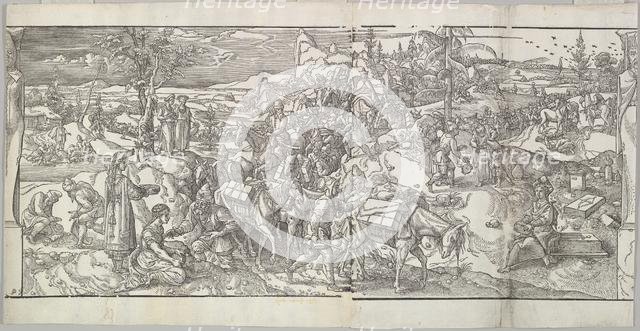 The Passage of a Caravan from the frieze Ces Moeurs et fachons de faire de Turcz (Customs ..., 1553. Creator: Unknown.
