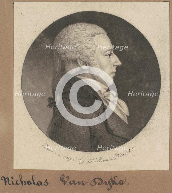 Nicholas Van Dyke, 1802. Creator: Charles Balthazar Julien Févret de Saint-Mémin.