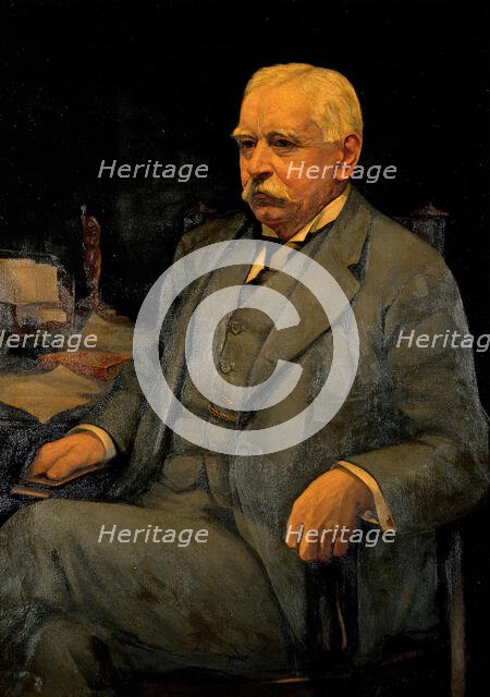 Sir Patrick Manson, invesigator of tropical diseases., c1910s. Creator: Harry Herman Salomon.