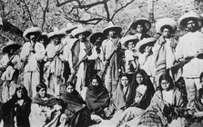 Insurrectos & their women, Mexico, between c1910 and c1915. Creator: Bain News Service.