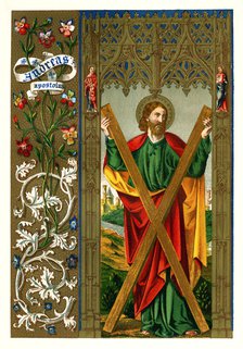 St Andrew the Apostle, 1886. Artist: Unknown