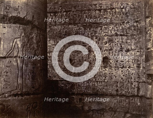 Medinet-Habu, 1854. Creator: John Beasley Greene.