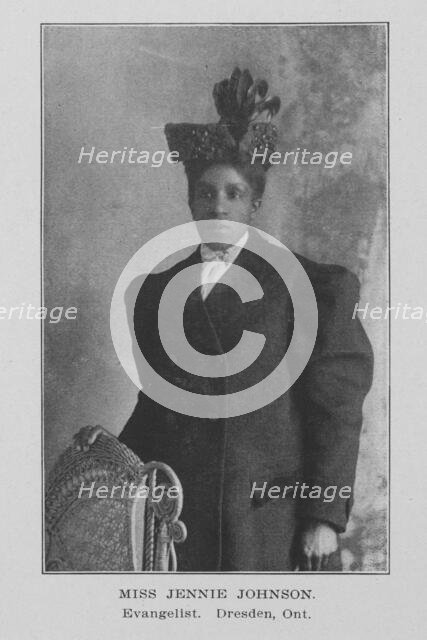 Miss Jennie Johnson; Evangelist; Dresden, Ont., 1907. Creator: Unknown.