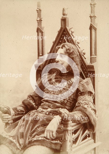 Grand Duke Constantine Constantinovich of Russia as Hamlet, 1900. Artist: Karl August Fischer