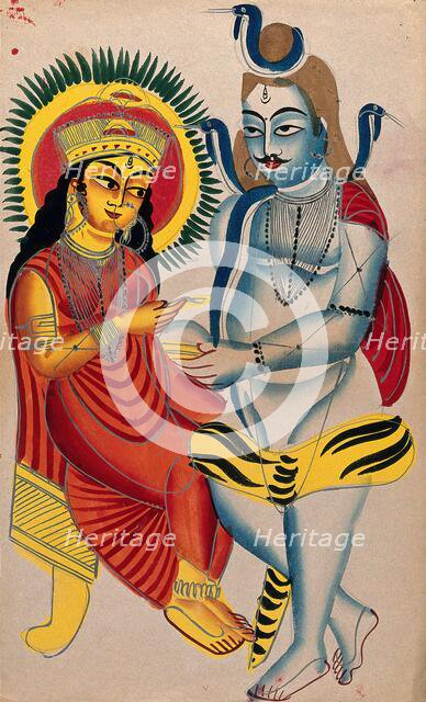 Shiva begging from Annapurna. Creator: Unknown.