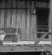 Detail of Negro sharecropper's porch, Washington County, Mississippi, 1937. Creator: Dorothea Lange.