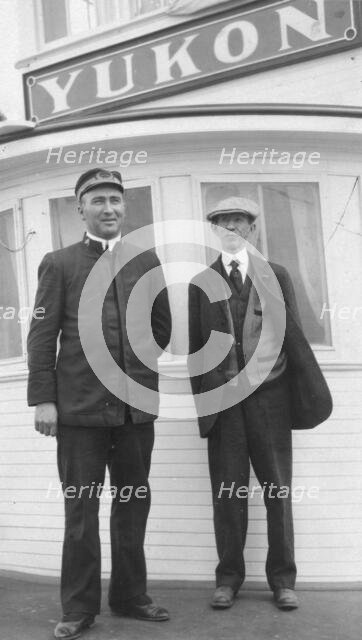 Frank G. Carpenter at right, between c1900 and 1916. Creator: Unknown.