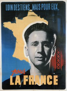 French voluntary work poster, c1942-1944. Artist: Unknown