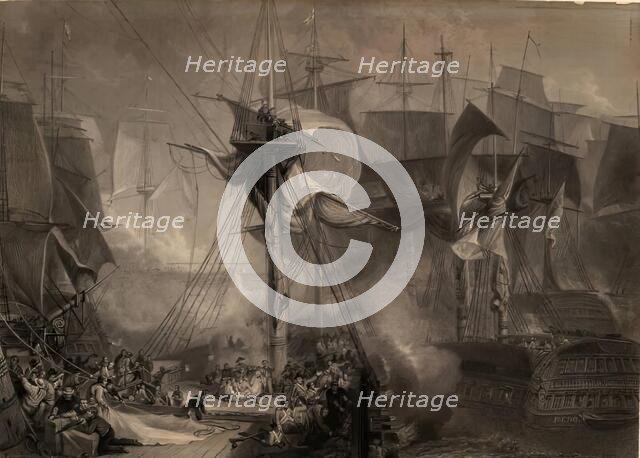 The Death of Nelson at Battle of Trafalgar. Creator: JMW Turner.