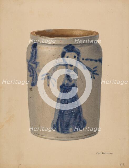 Jar, c. 1941. Creator: John Tarantino.
