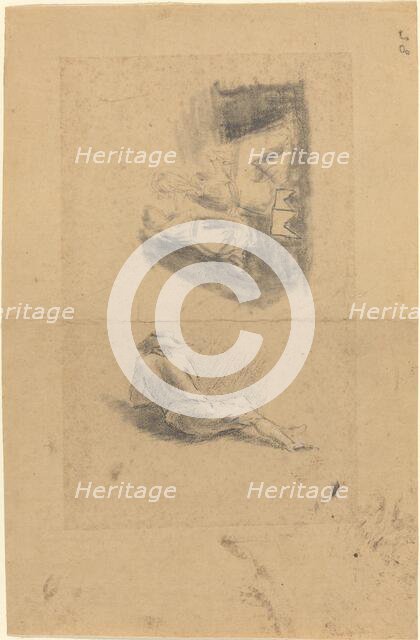 Reclining Man; Two Women. Creator: John Flaxman.