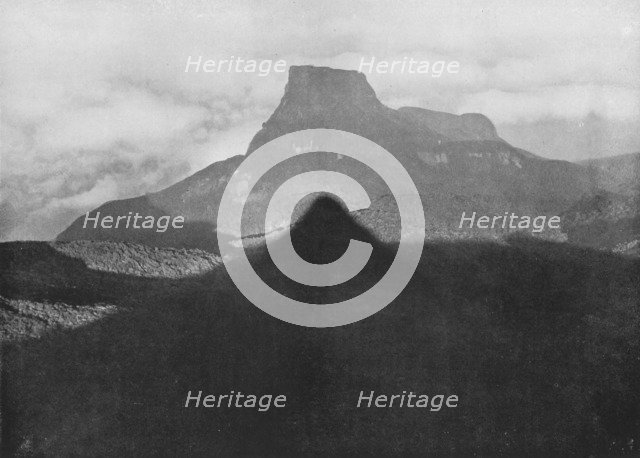 'The Shadow of Adam's Peak and Bible Rock. Taken from the Peak at Sunrise', c1890, (1910). Artist: Alfred William Amandus Plate.