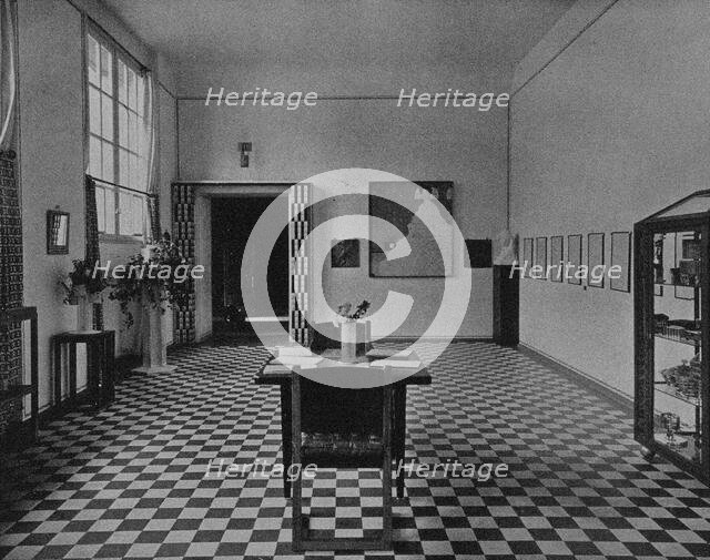 The exhibition room of the Wiener Werkstätte at the 1907 International Art Exhibition in...1907. Creator: Anonymous.
