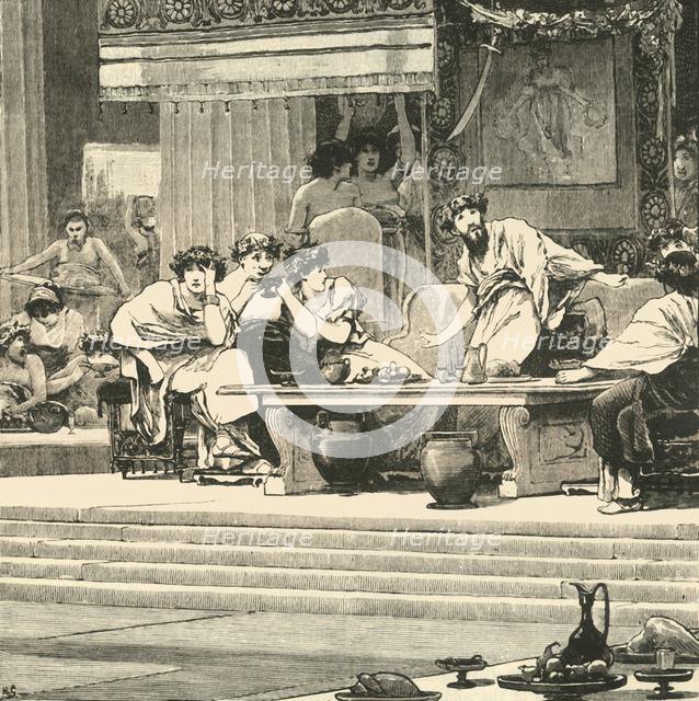 'The Banquet of Damocles', 1890.   Creator: Unknown.