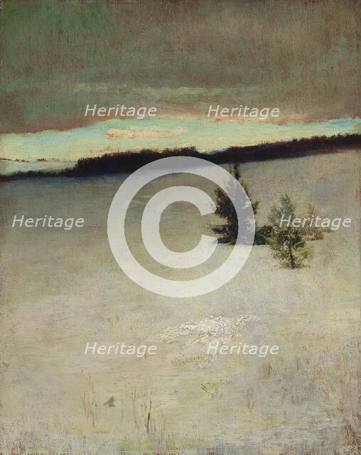 Snow Field, Morning, Roxbury, 1864. Creator: John La Farge.