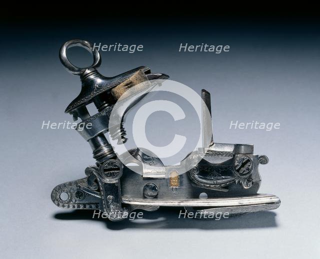 Miquelet Lock, c. 1790-1800. Creator: Domingo Gabiola (Spanish).