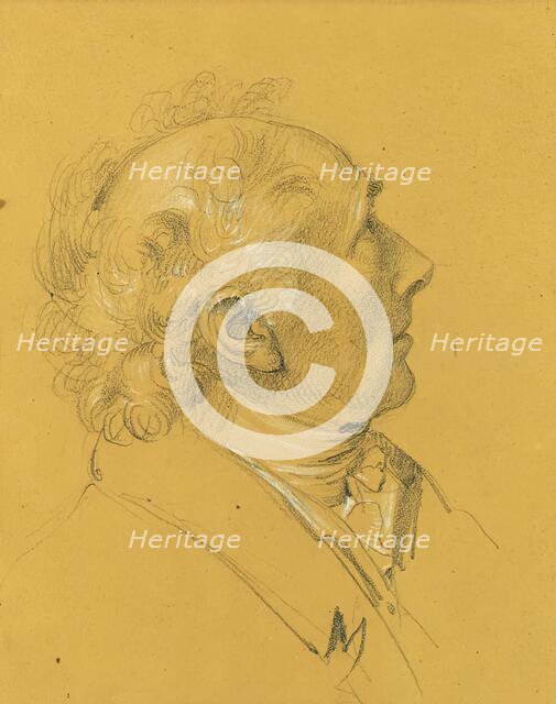 Portrait study for the "Exit of the Imperial Couple after Emperor Franz I's..., before 1828. Creator: Johann Peter Krafft.