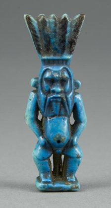 Amulet of Bes, Egypt, Late Period-Ptolemaic Period (664-30 BCE). Creator: Unknown.