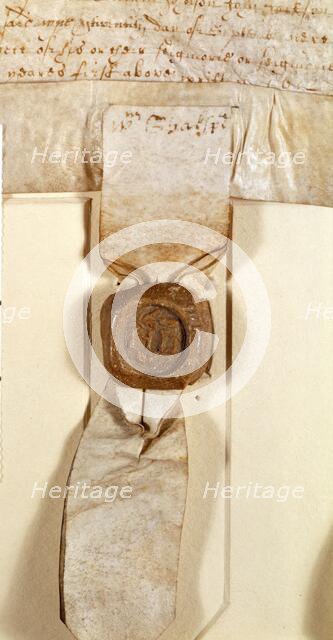 Signature of William Shakespeare, 1613.  Creator: Unknown.