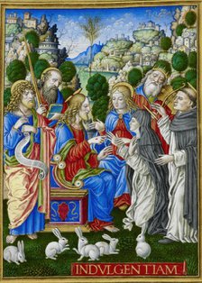 The Mystic Marriage of St. Catherine of Siena, 1490-1520.  Creator: Giovan Pietro Birago.
