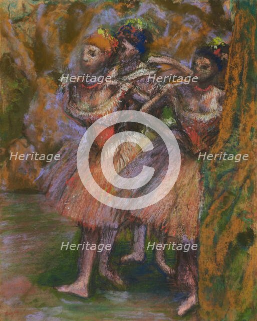 Three Dancers (Trois danseuses), c1904-1906. Creator: Degas, Edgar (1834-1917).