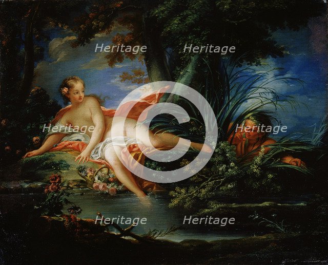 'A Frightened Bather', 1736.  Artist: François Boucher