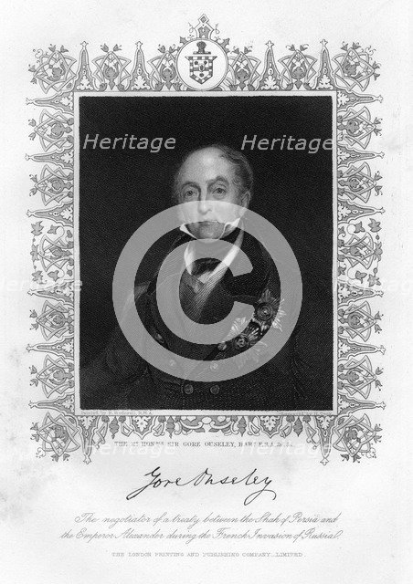 Sir William Gore Ouseley (1797-1866), 19th century.Artist: Henry R Cook